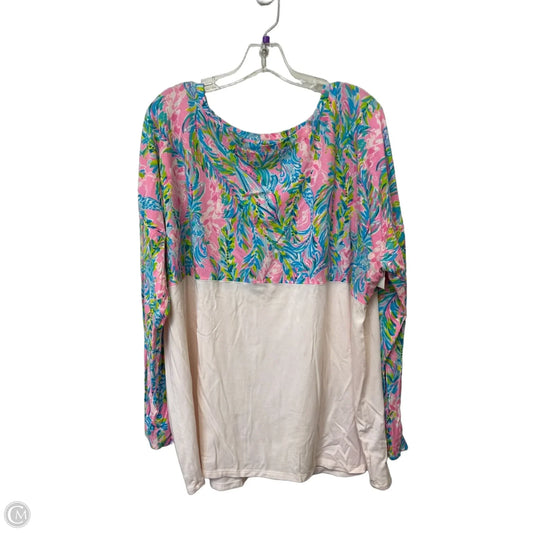 Top Long Sleeve Designer By Lilly Pulitzer In Multi-colored, Size: Xxl