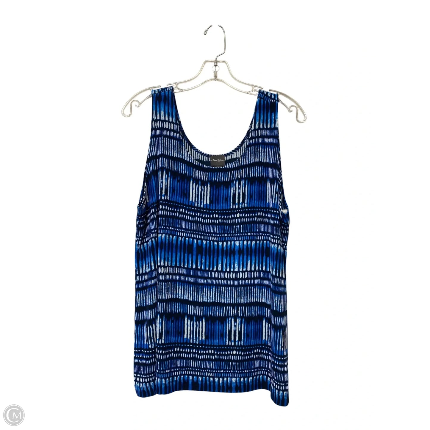 Top Sleeveless By Chicos In Blue, Size: M