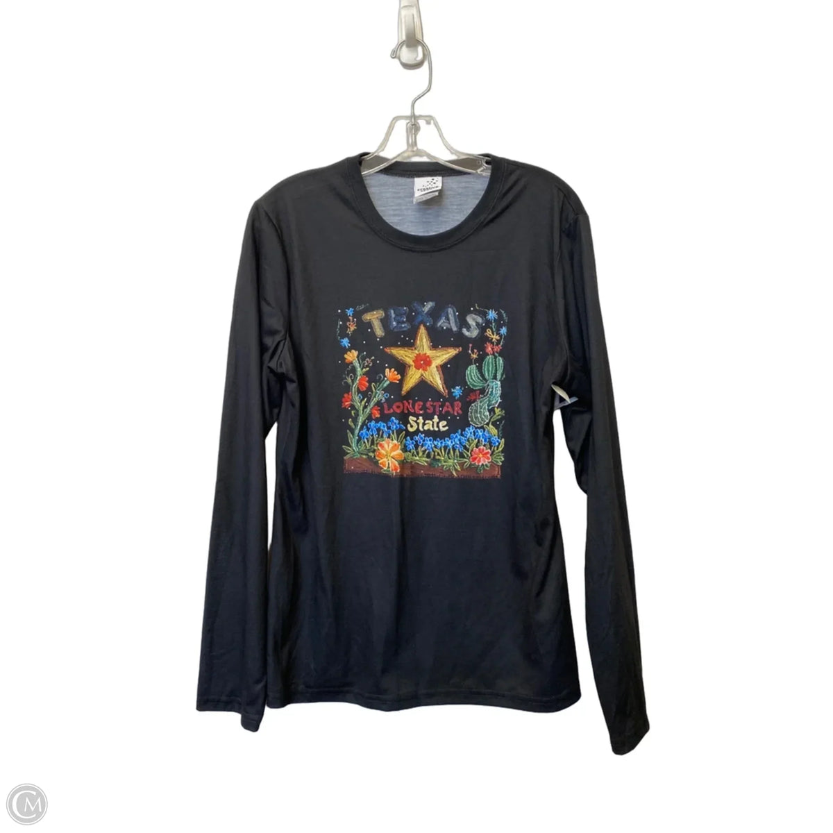 Top Long Sleeve By Clothes Mentor In Black, Size: L