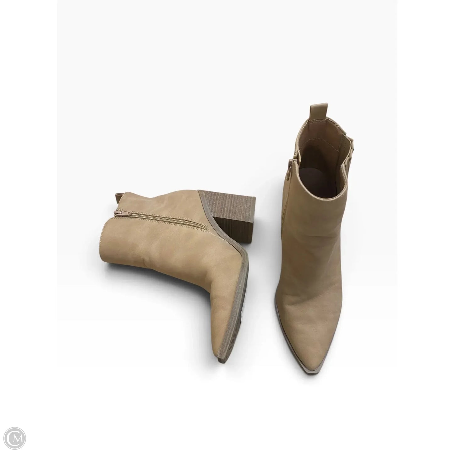 Boots Ankle Heels By Universal Thread In Tan, Size: 9.5