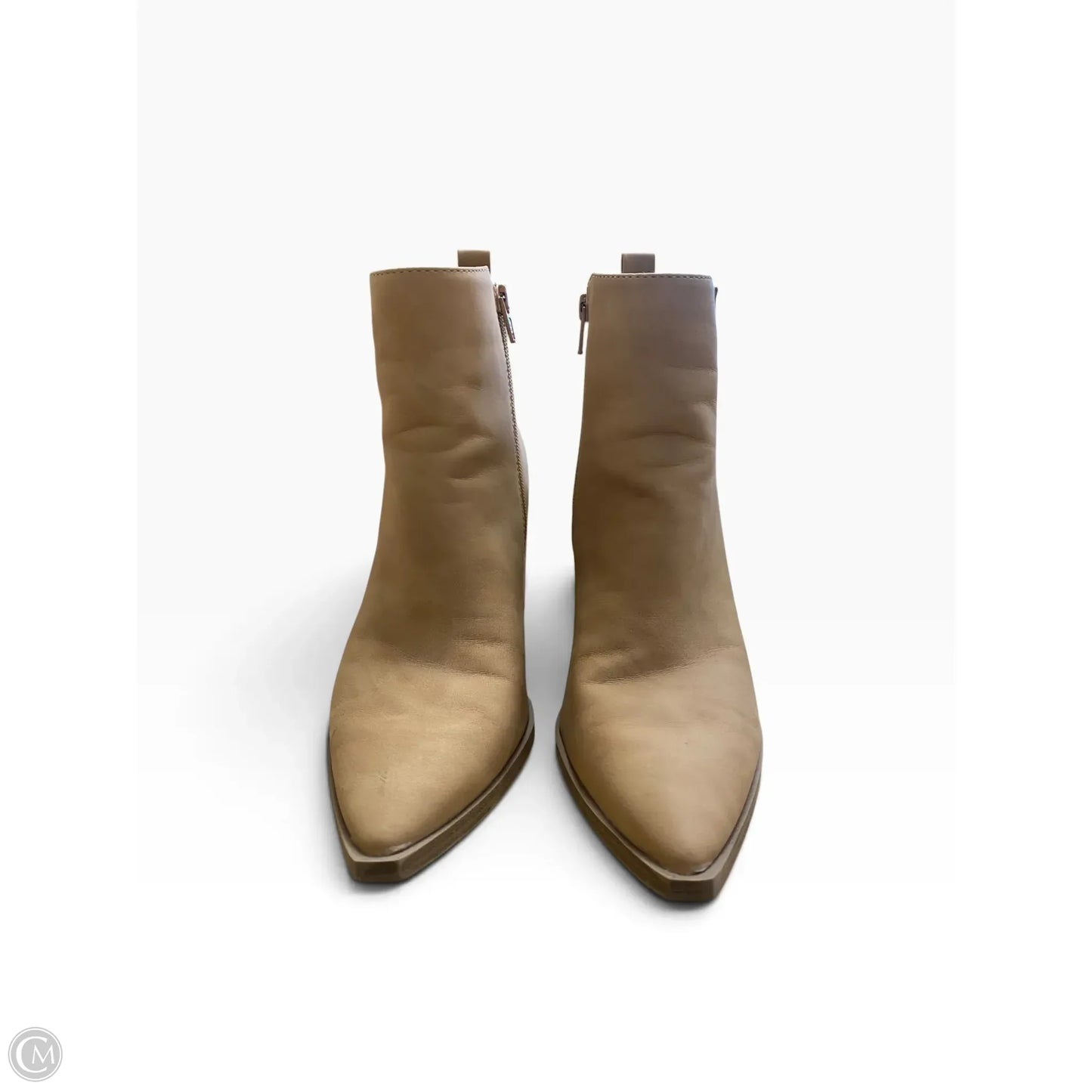 Boots Ankle Heels By Universal Thread In Tan, Size: 9.5