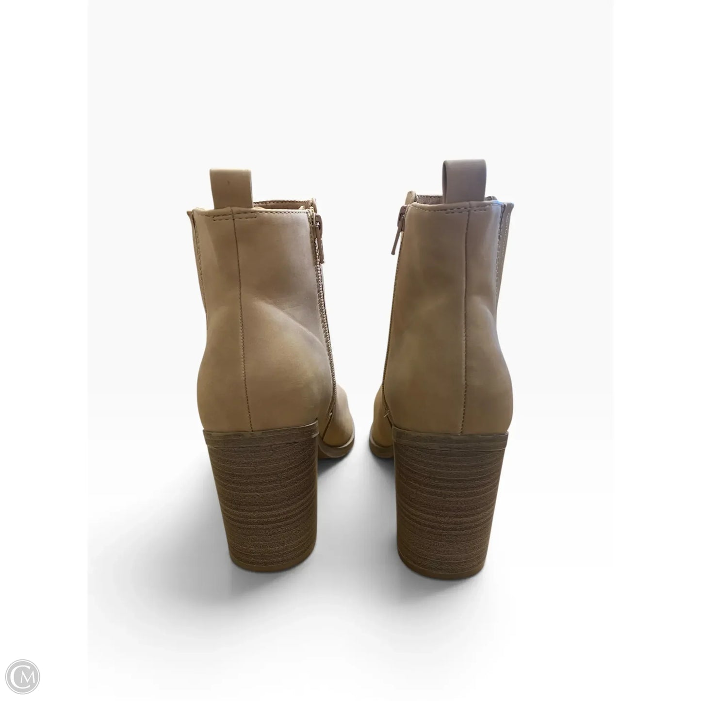 Boots Ankle Heels By Universal Thread In Tan, Size: 9.5
