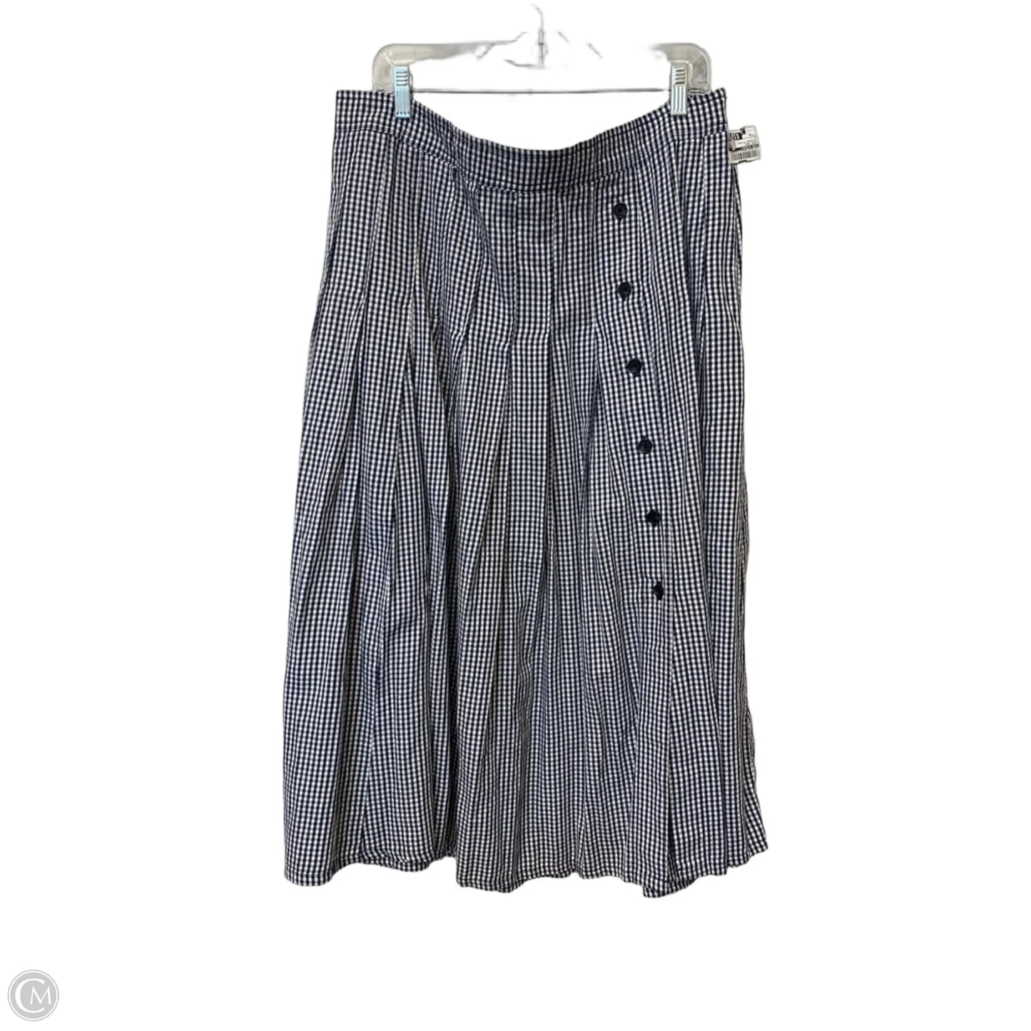 Skirt Maxi By Free Assembly In Checkered Pattern, Size: Xl