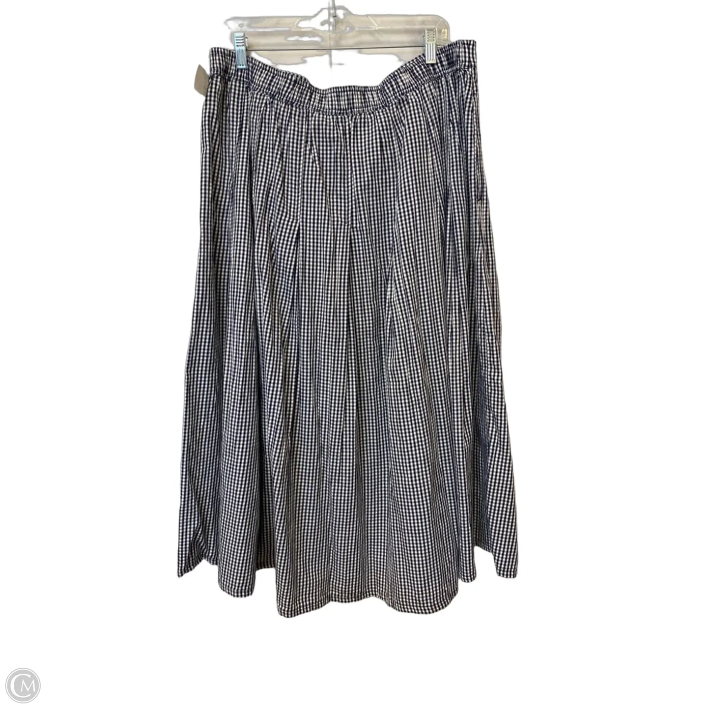 Skirt Maxi By Free Assembly In Checkered Pattern, Size: Xl