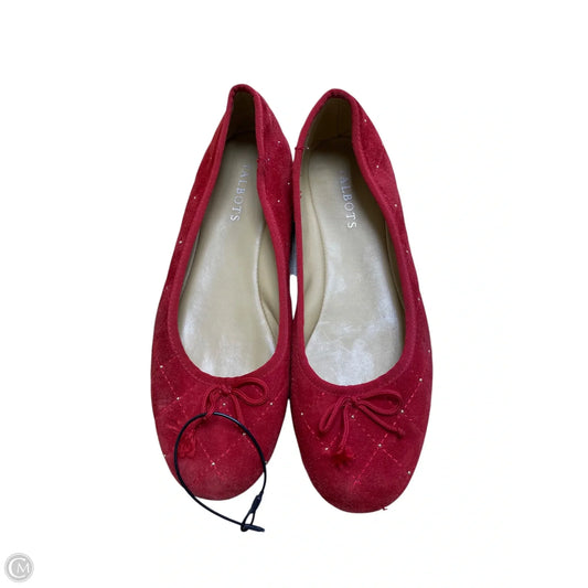 Shoes Flats By Talbots In Red, Size: 7.5