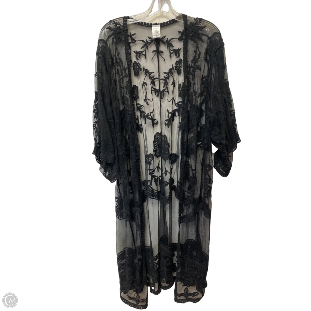Shawl By Clothes Mentor In Black, Size: L