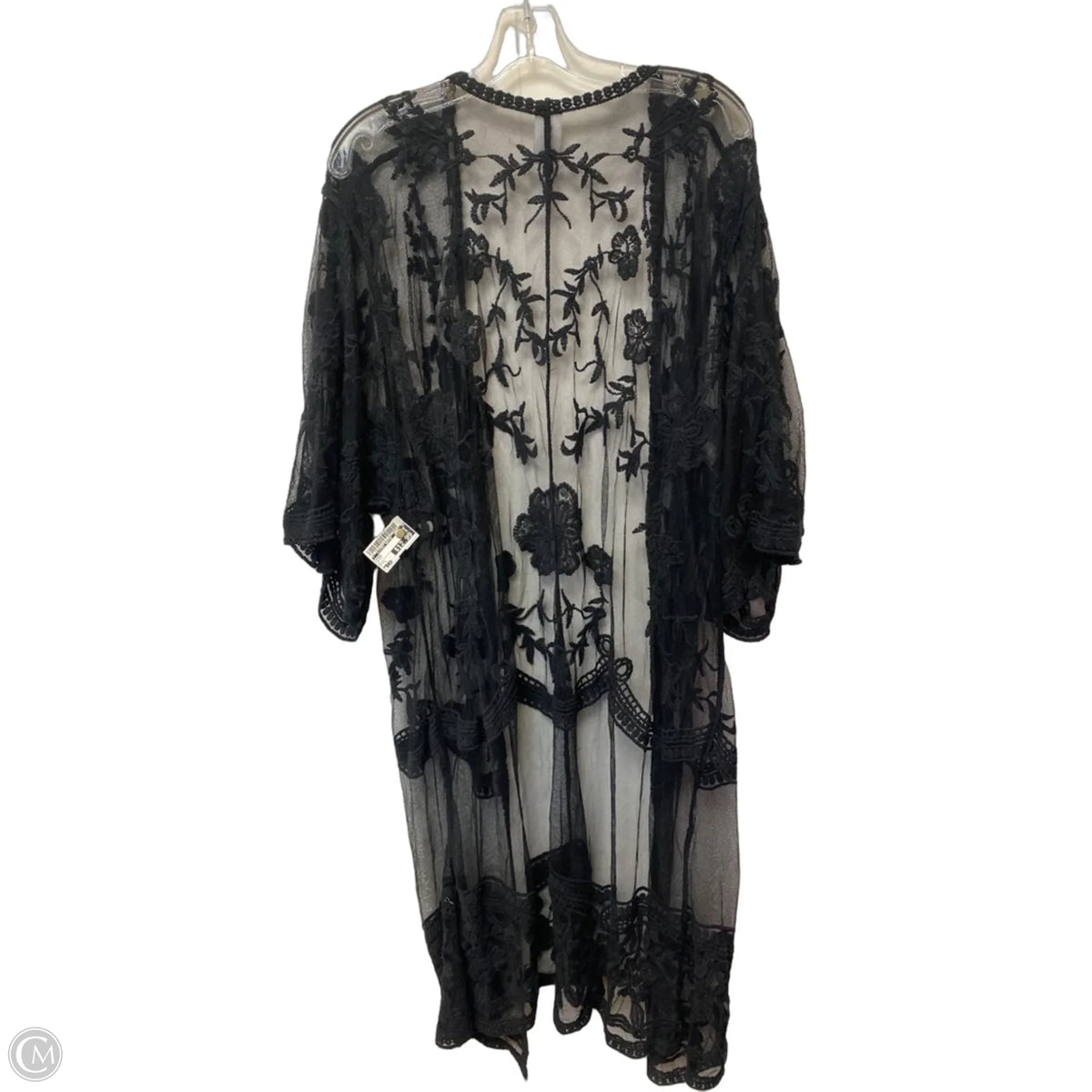 Shawl By Clothes Mentor In Black, Size: L