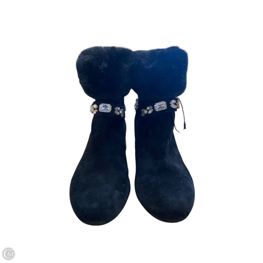 Boots Ankle Heels By Adrienne Vittadini In Black, Size: 7.5