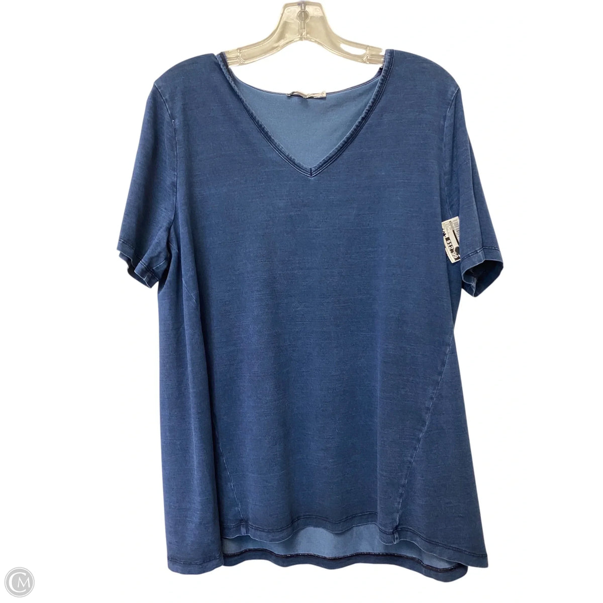 Top Short Sleeve By Chicos In Blue, Size: L