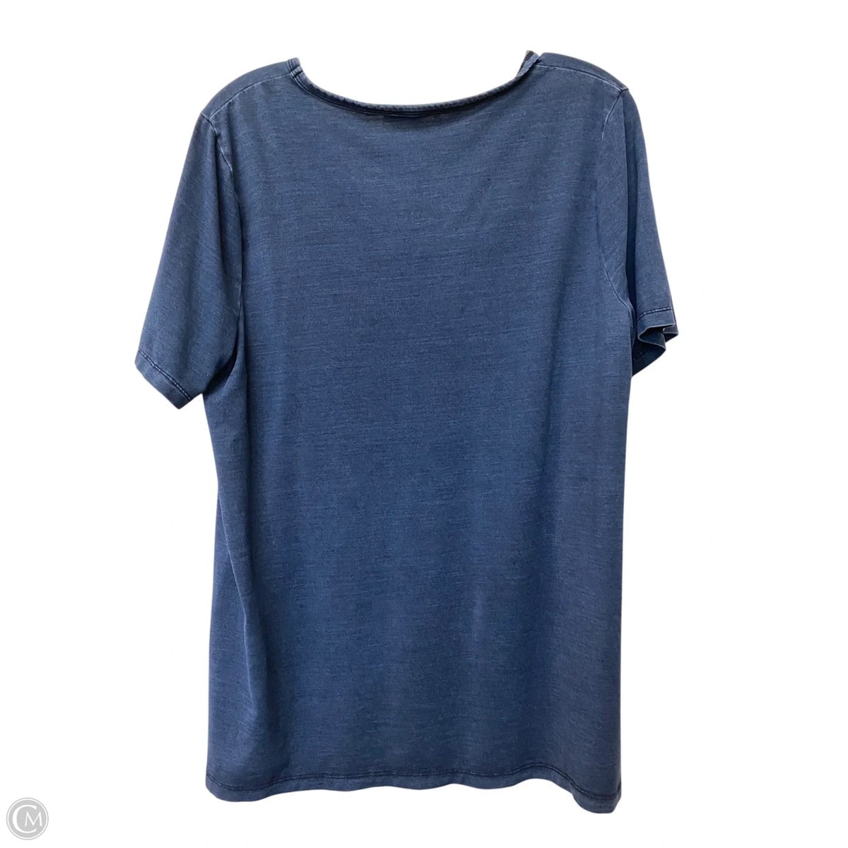 Top Short Sleeve By Chicos In Blue, Size: L
