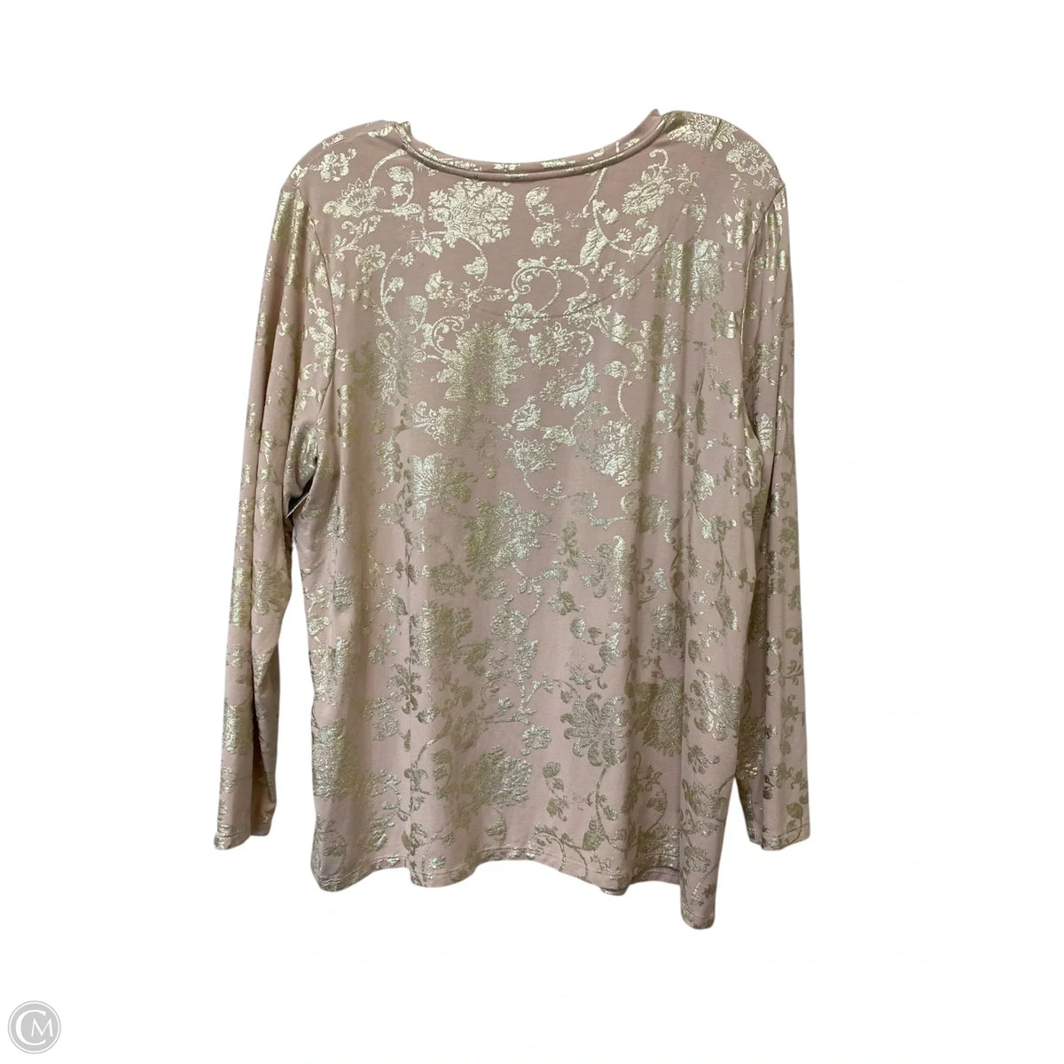 Top Long Sleeve By Chicos In Pink, Size: Xl