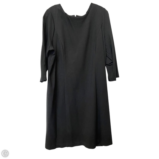 Dress Casual Midi By Chicos In Black, Size: M