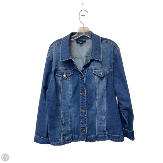 Jacket Denim By Charter Club In Blue Denim, Size: Xxl