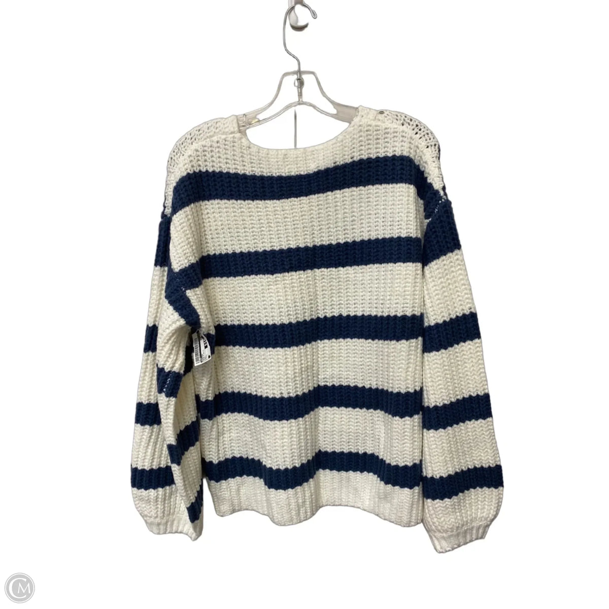 Sweater By Kut In Blue & White, Size: L