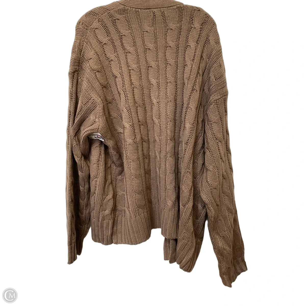 Sweater Cardigan By Be Cool In Brown, Size: M
