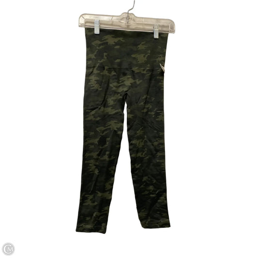 Athletic Leggings By Spanx In Camouflage Print, Size: M