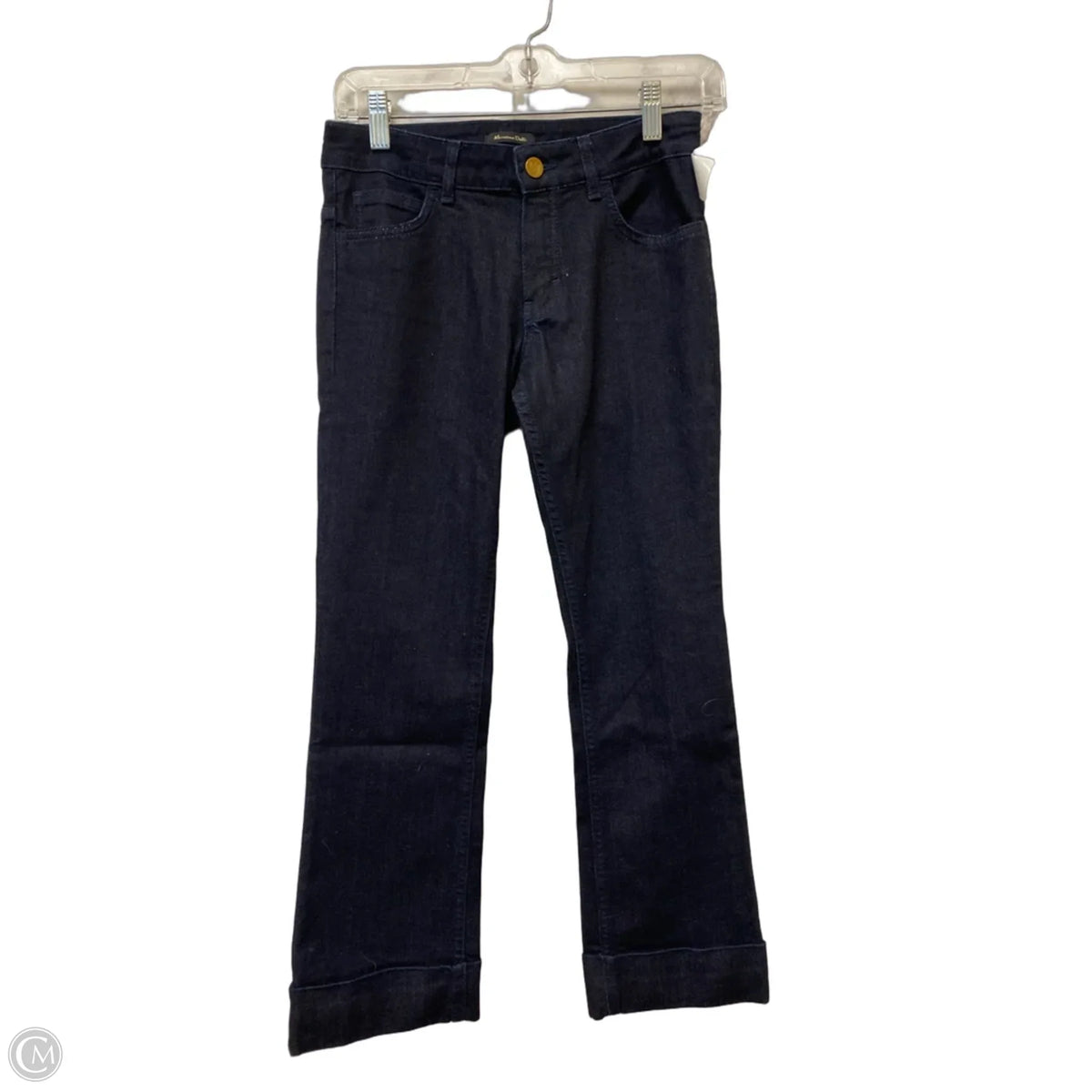 Jeans Cropped By Massimo Dutti In Blue Denim, Size: 4