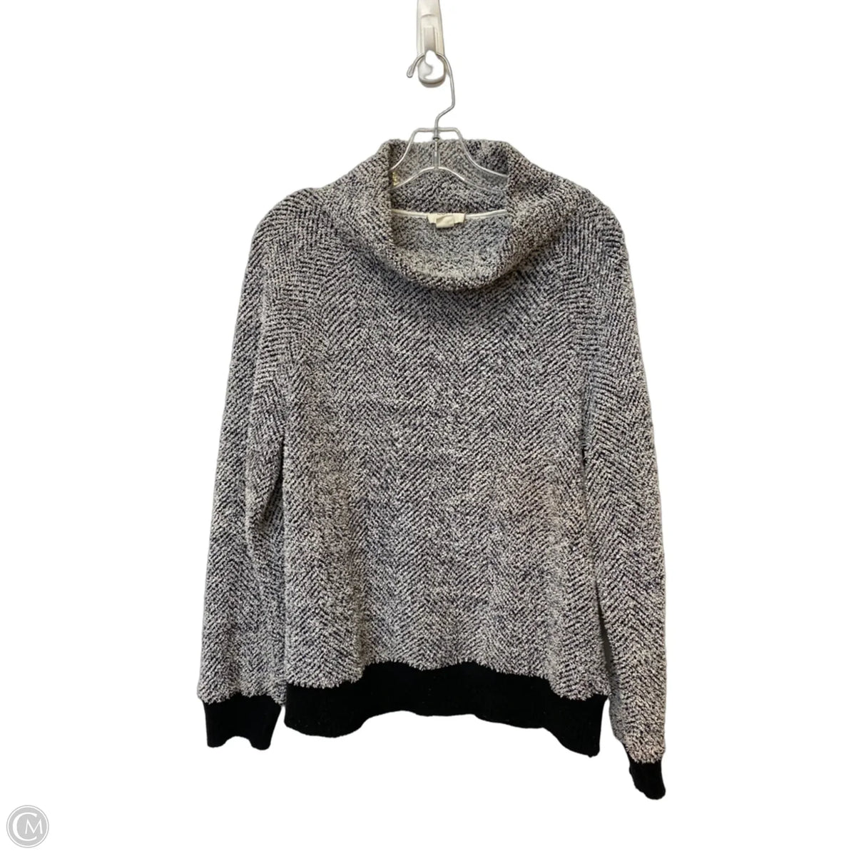 Sweater By Loft In Grey, Size: L