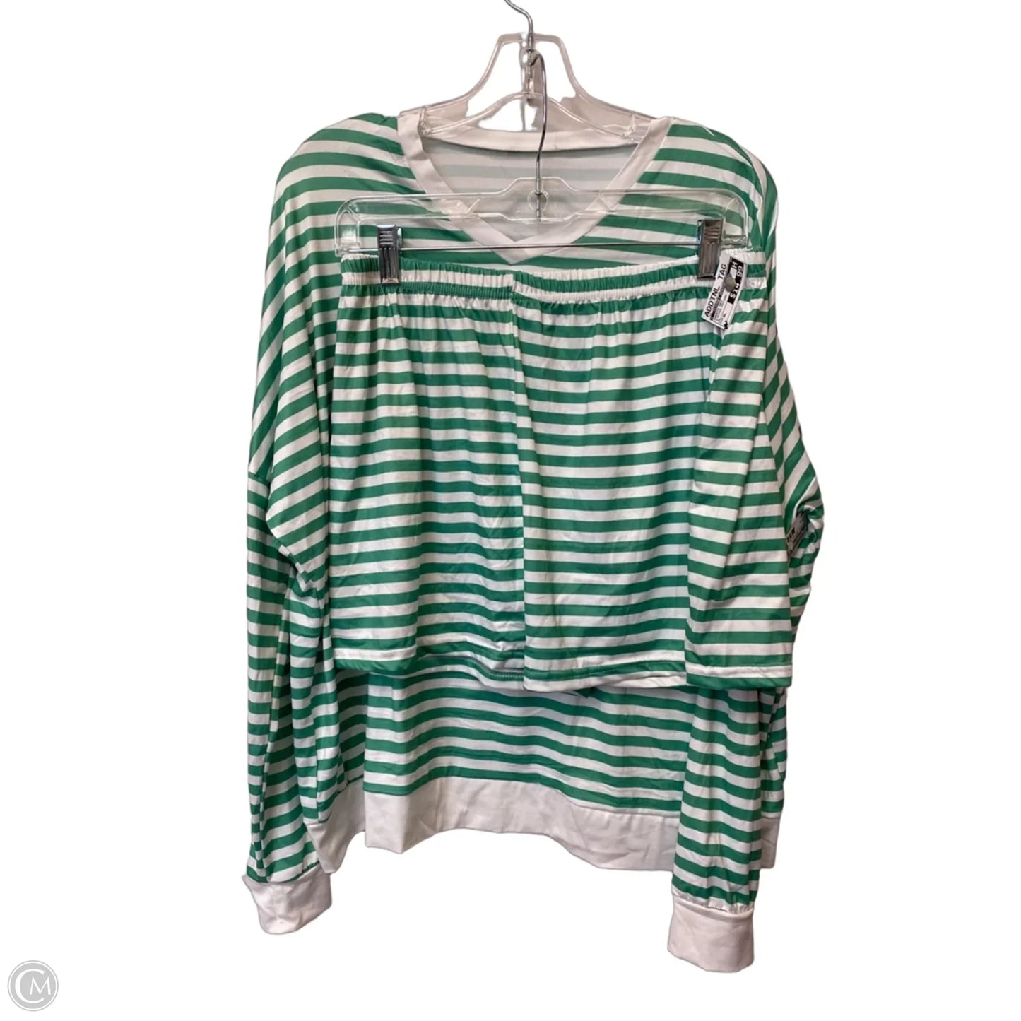 Shorts Set By Clothes Mentor In Striped Pattern, Size: Xl