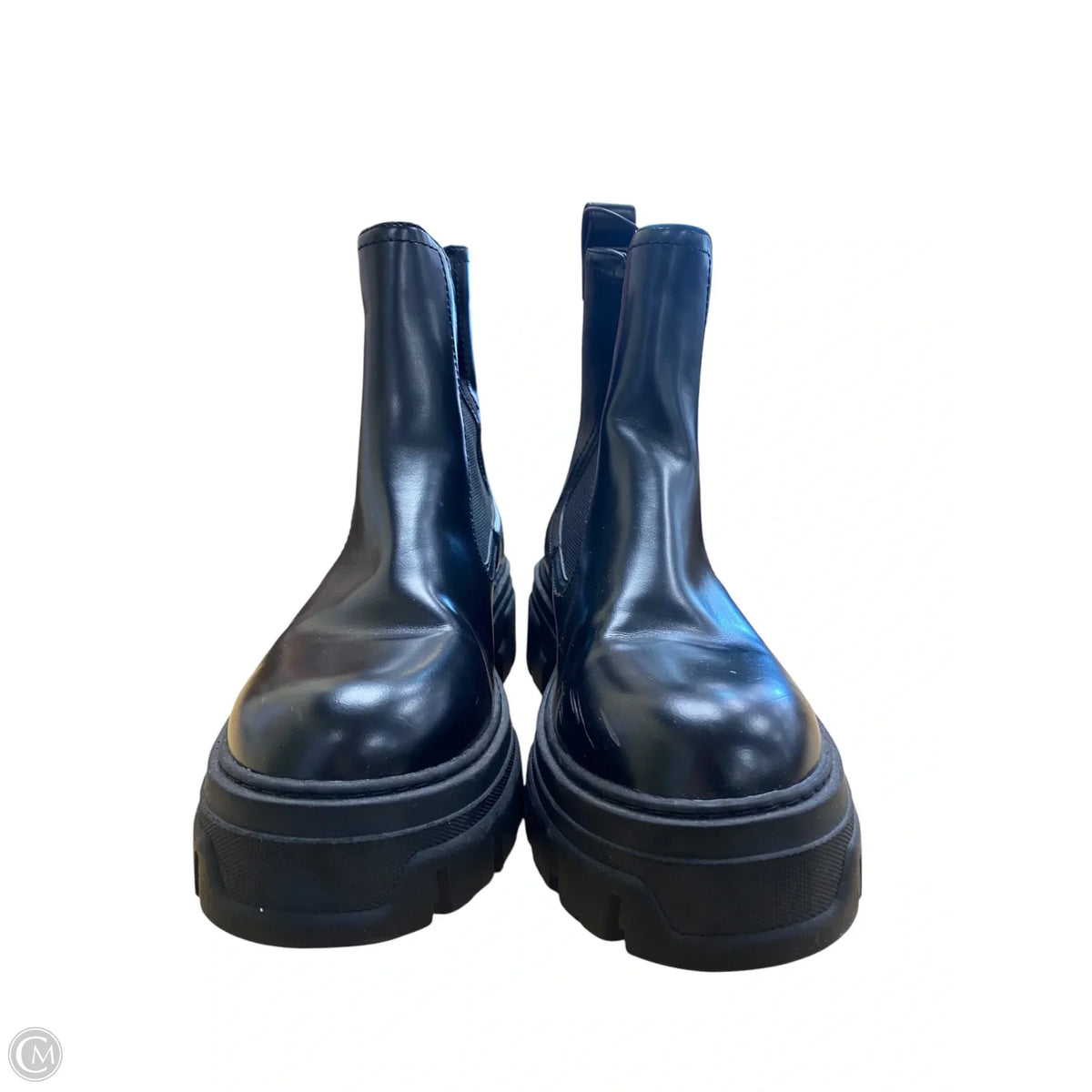 Boots Ankle Flats By H&m In Black, Size: 8