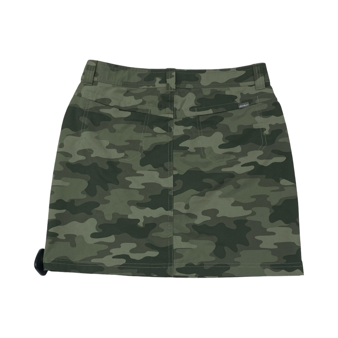 Athletic Skirt By Eddie Bauer In Camouflage Print, Size:4