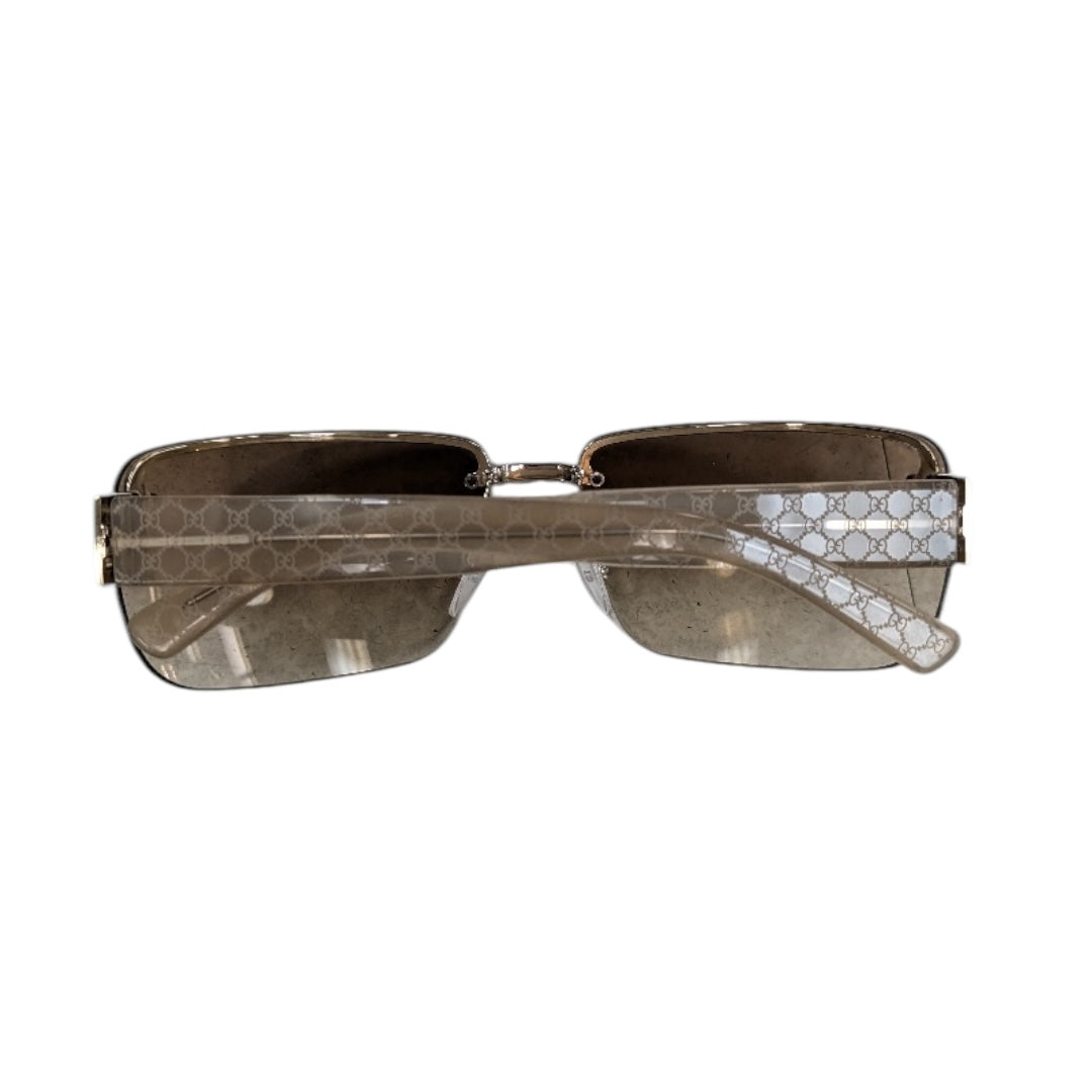 Sunglasses Luxury Designer By Gucci In Bronze