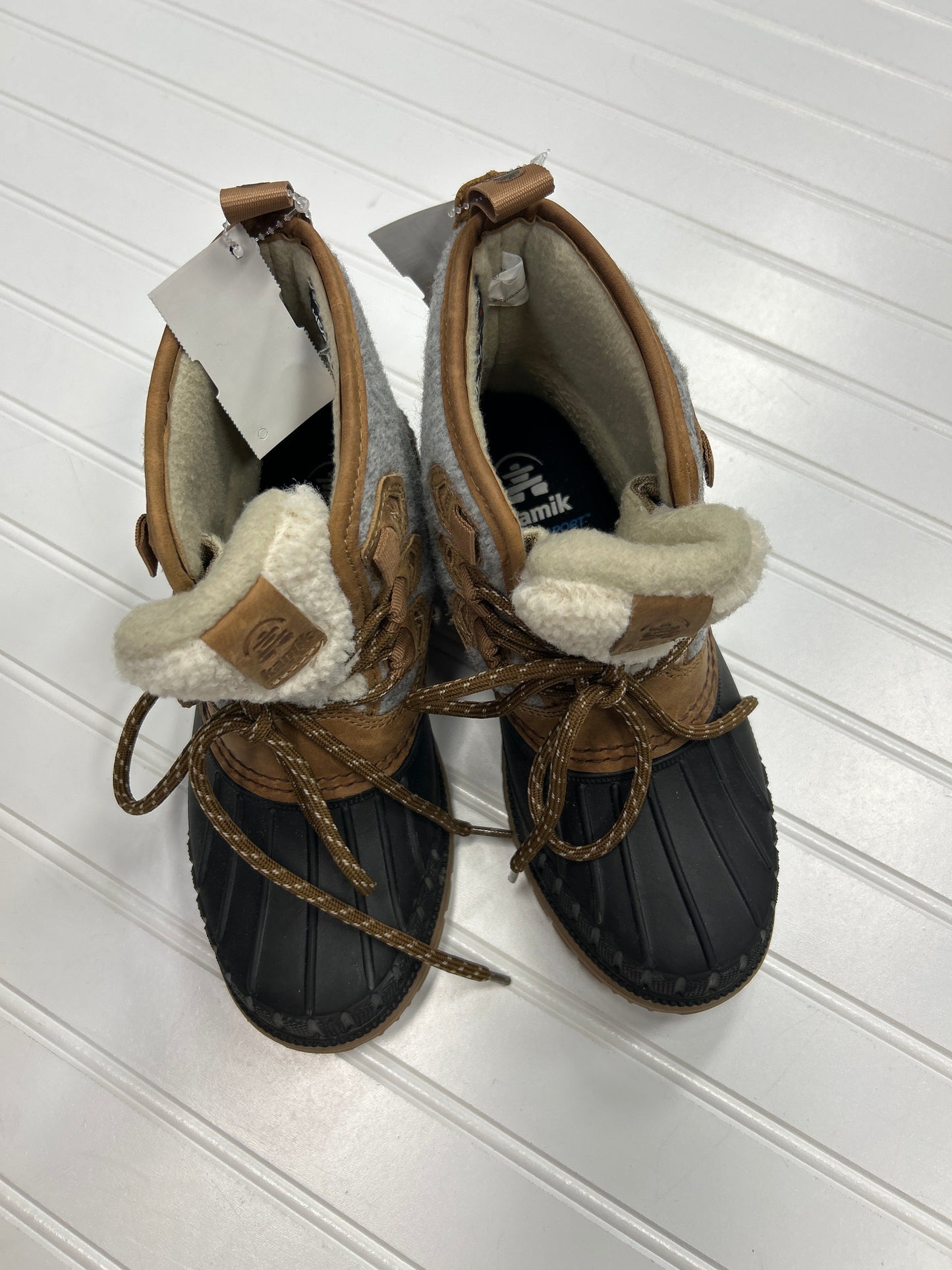 Boots Snow By Kamik In Grey, Size:6