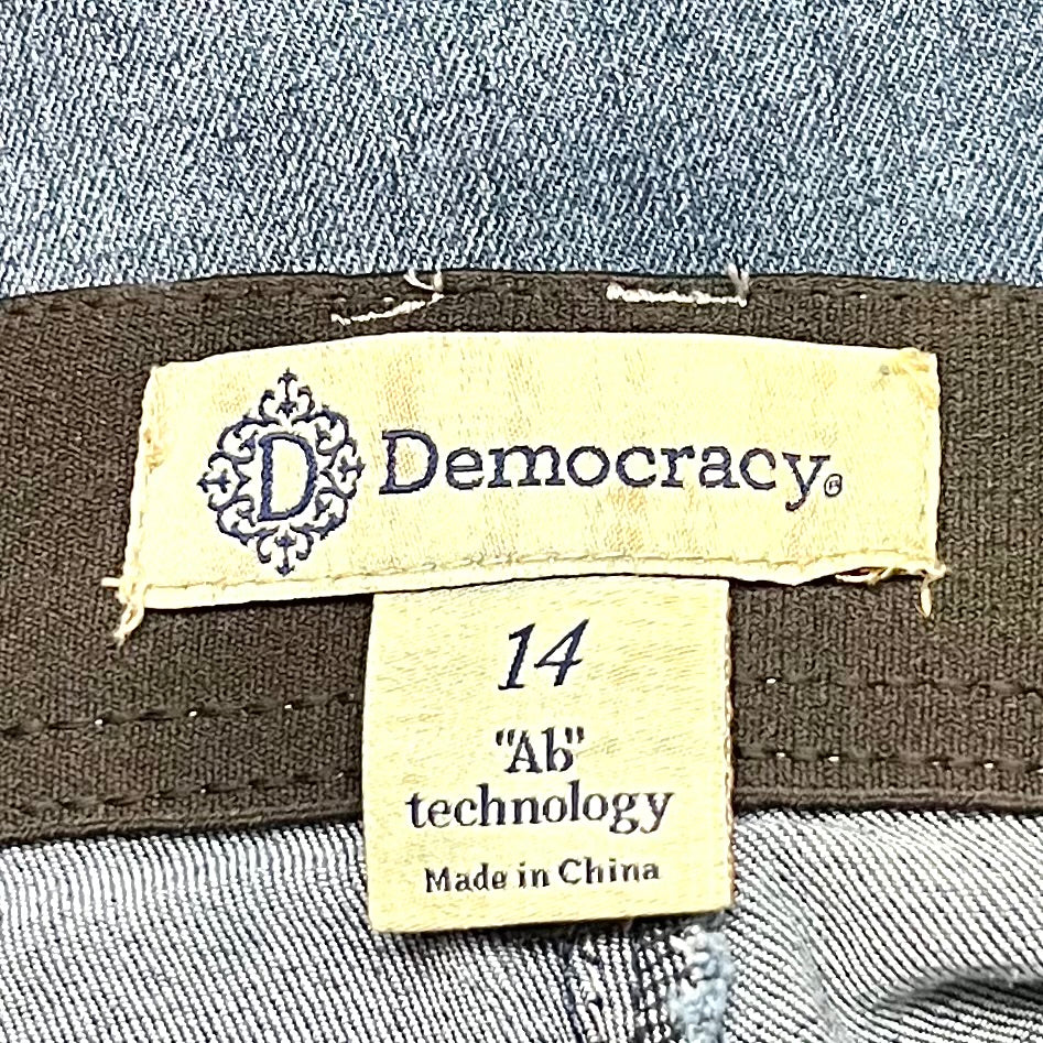 Jeans Skinny By Democracy In Blue Denim, Size: 14