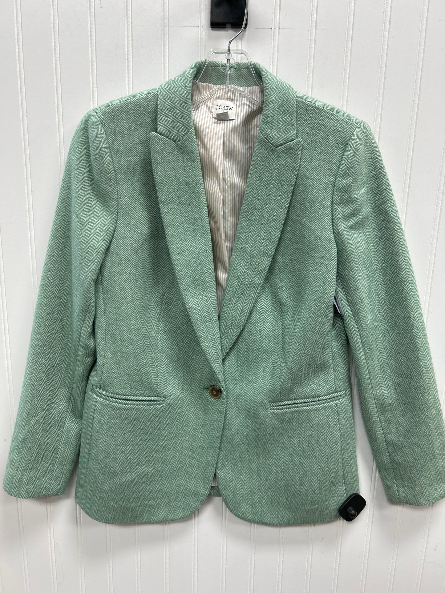 Blazer By J. Crew In Teal, Size:4