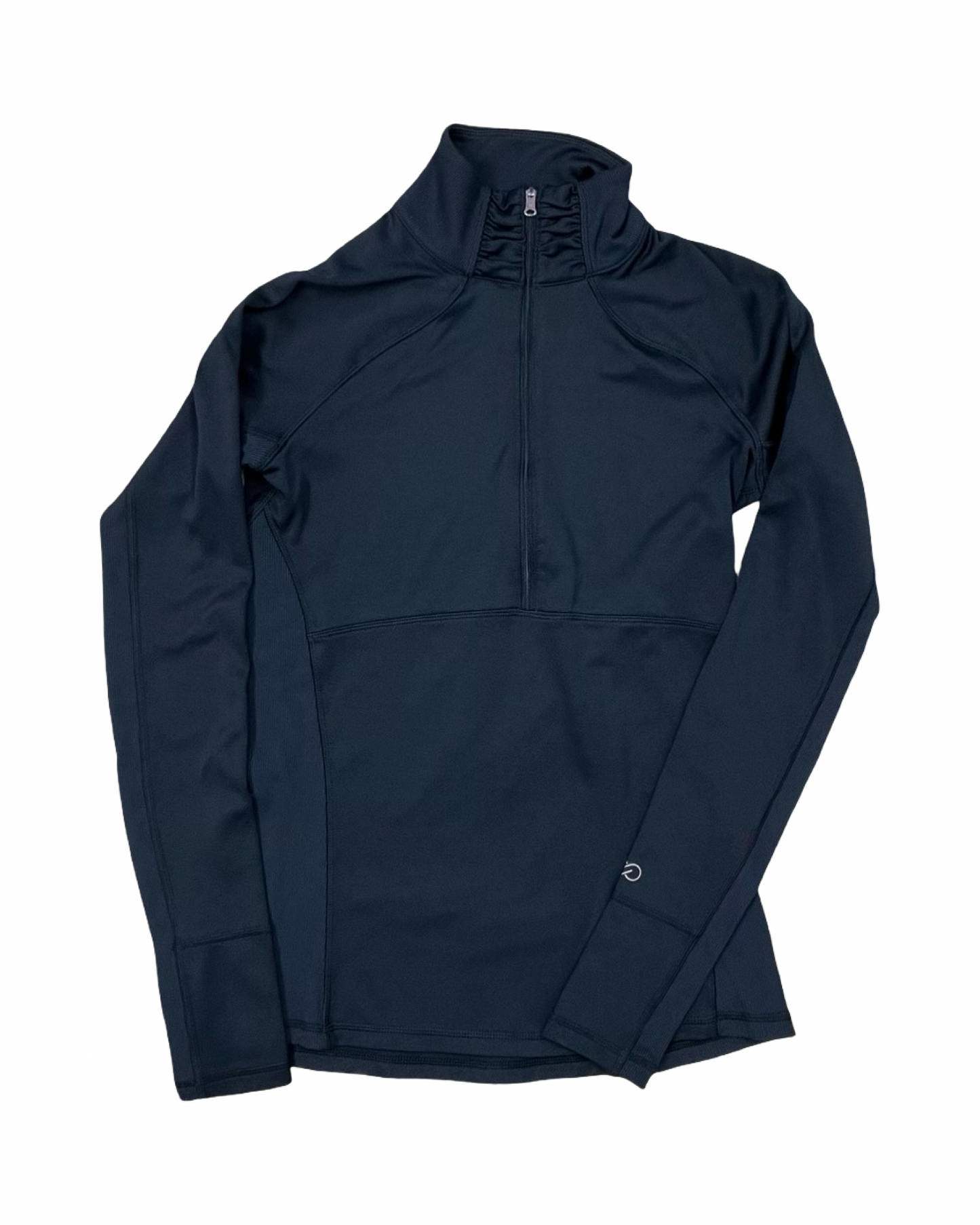Athletic Top Ls Collar By Calia In Black, Size:M