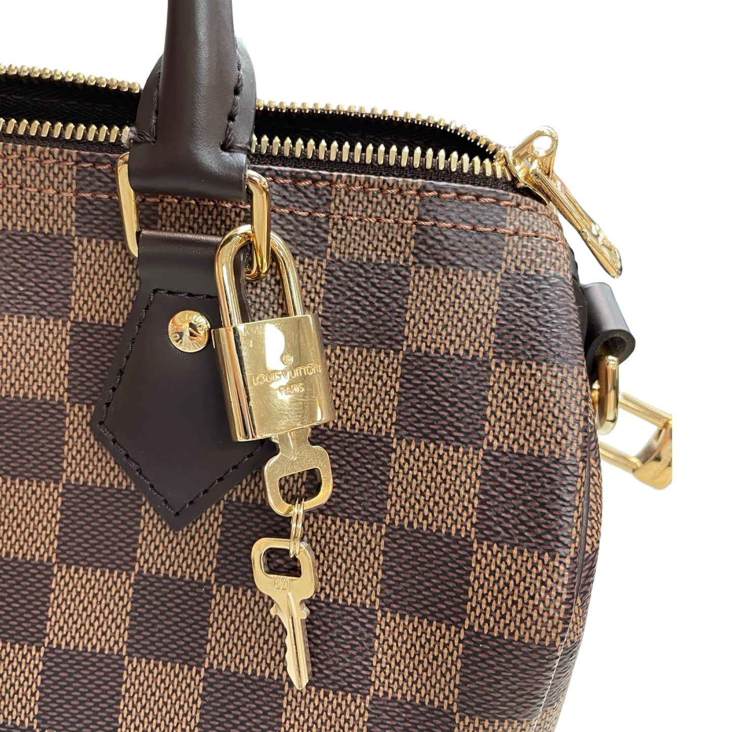 Handbag Luxury Designer By Louis Vuitton In Brown, Size:Small