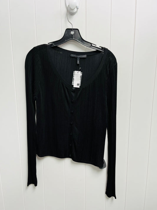 Sweater Cardigan By White House Black Market In Black, Size: L