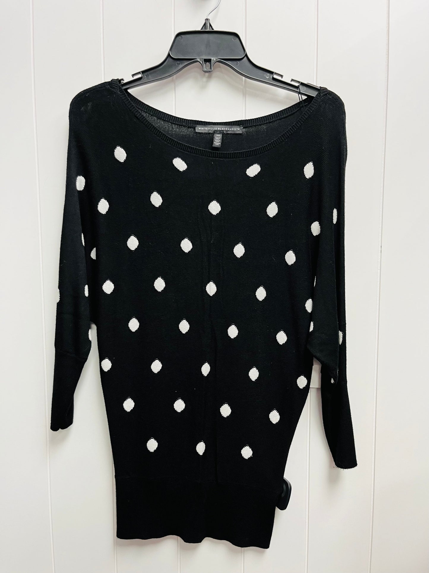 Sweater By White House Black Market In Black White, Size: Xs