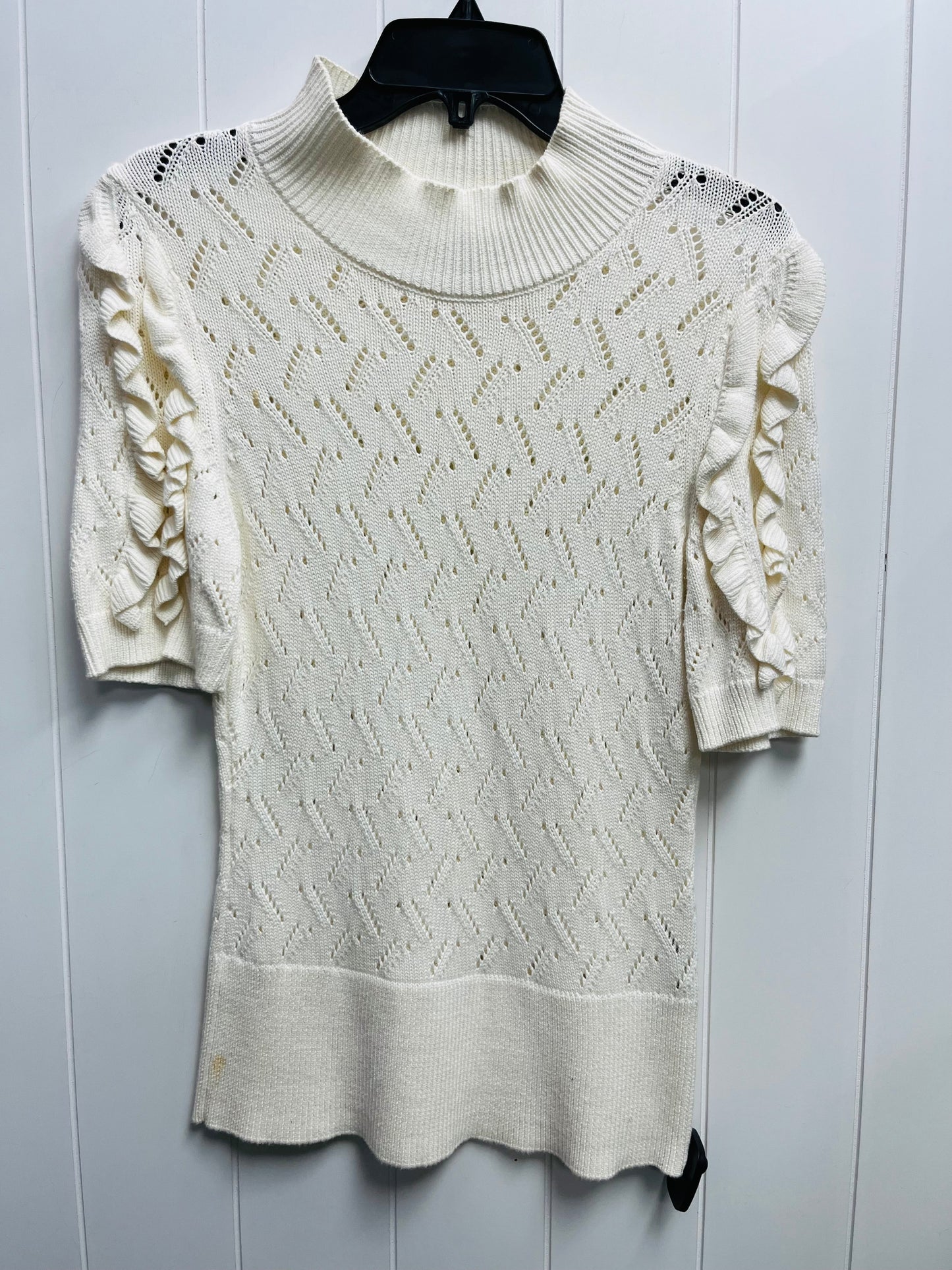 Sweater Short Sleeve By White House Black Market O In White, Size: S