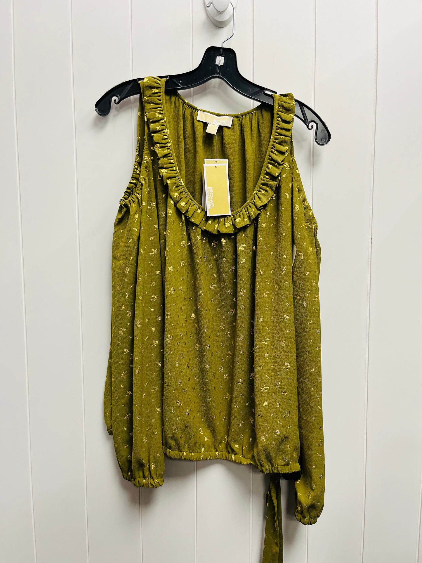 Top Long Sleeve By Michael By Michael Kors In Green, Size: L