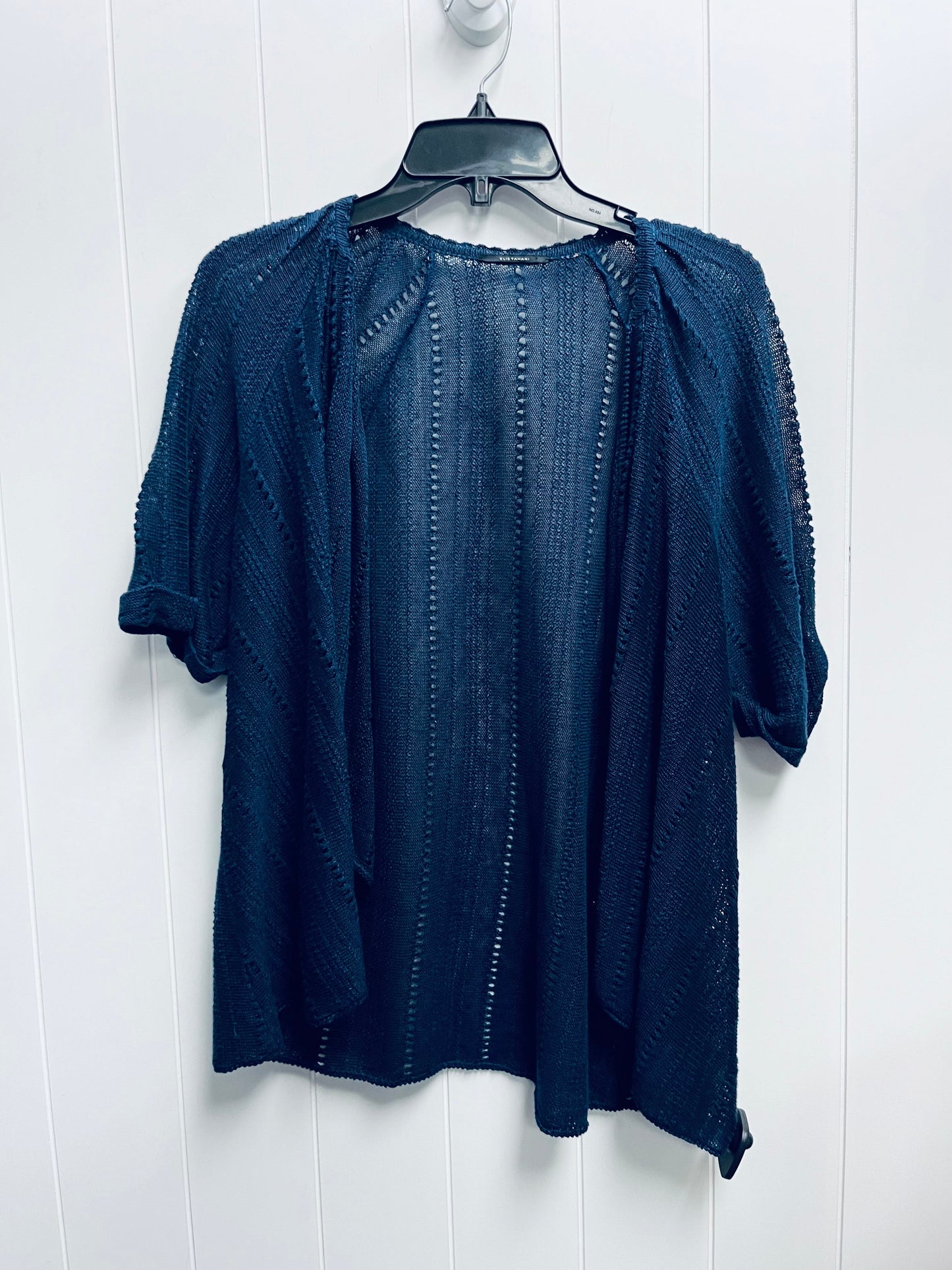 Cardigan By Tahari By Arthur Levine In Navy, Size: M