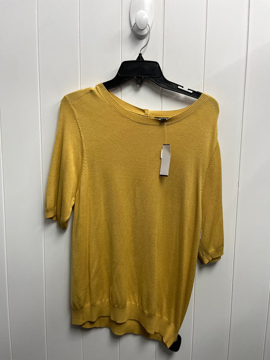 Sweater Short Sleeve By Premise In Yellow, Size: Xl