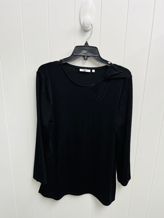 Top Long Sleeve By Chicos In Black, Size: M