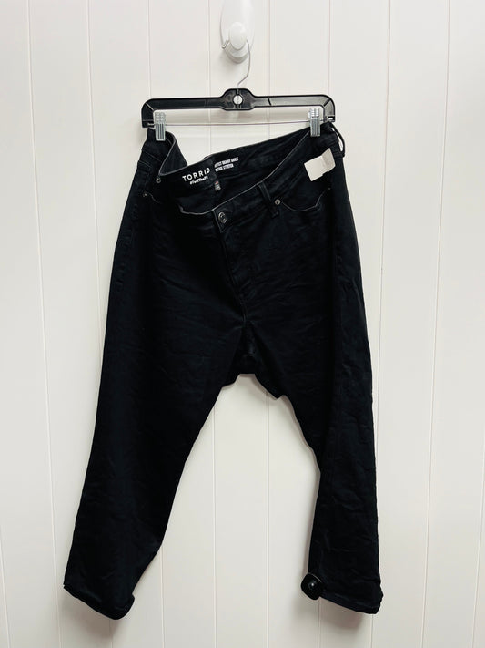 Jeans Skinny By Torrid In Black Denim, Size: 20