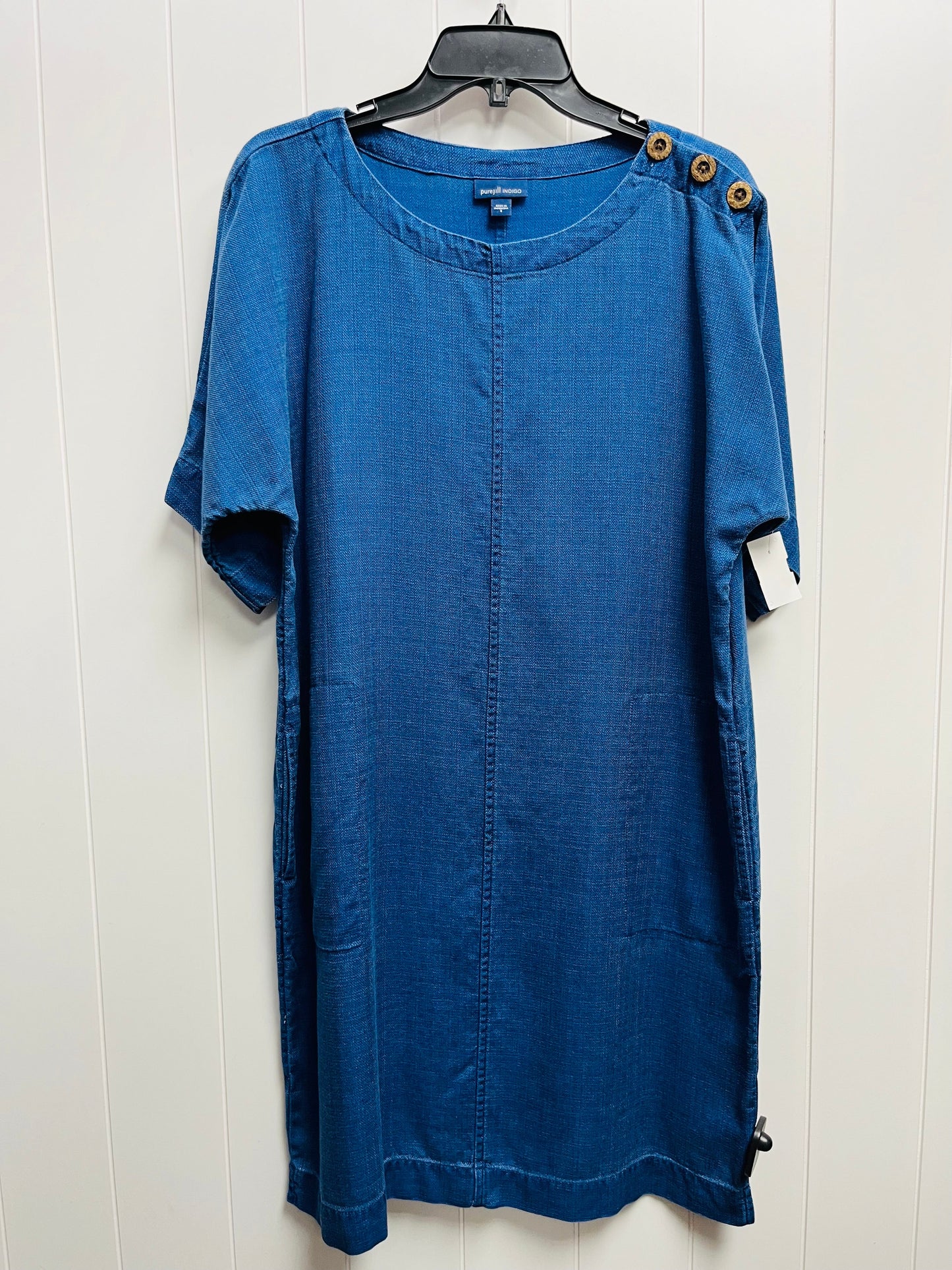 Blue Dress Casual Short J. Jill, Size S