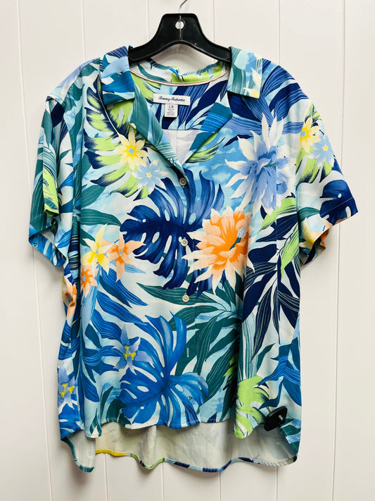 Blouse Short Sleeve By Tommy Bahama  Size: L