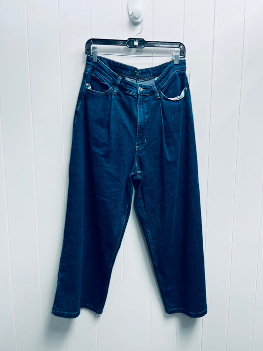 JEANS WIDE LEG BANANA REPUBLIC in BLUE DENIM, Size: 12