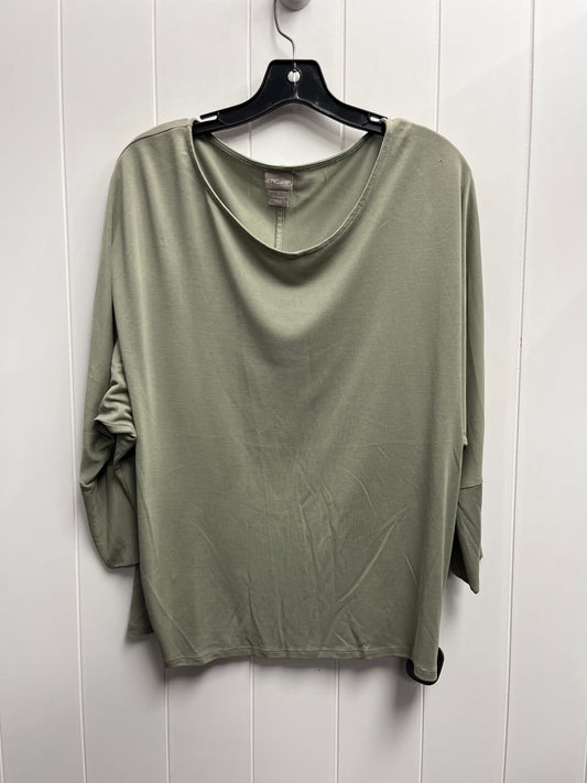 Top Long Sleeve By Chicos In Green, Size: M