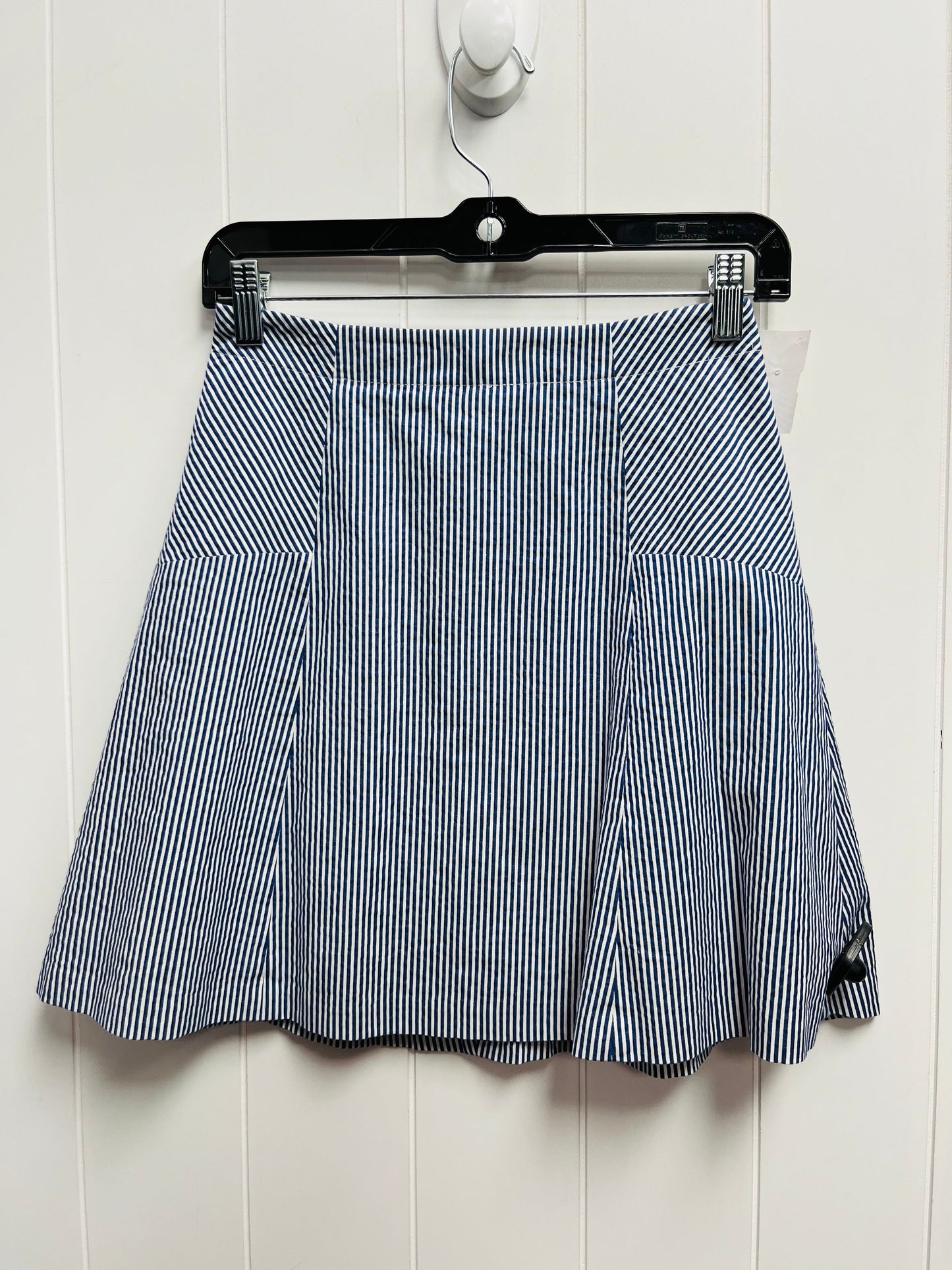 Blue & White Skirt Mini & Short Loft, Size Xxs