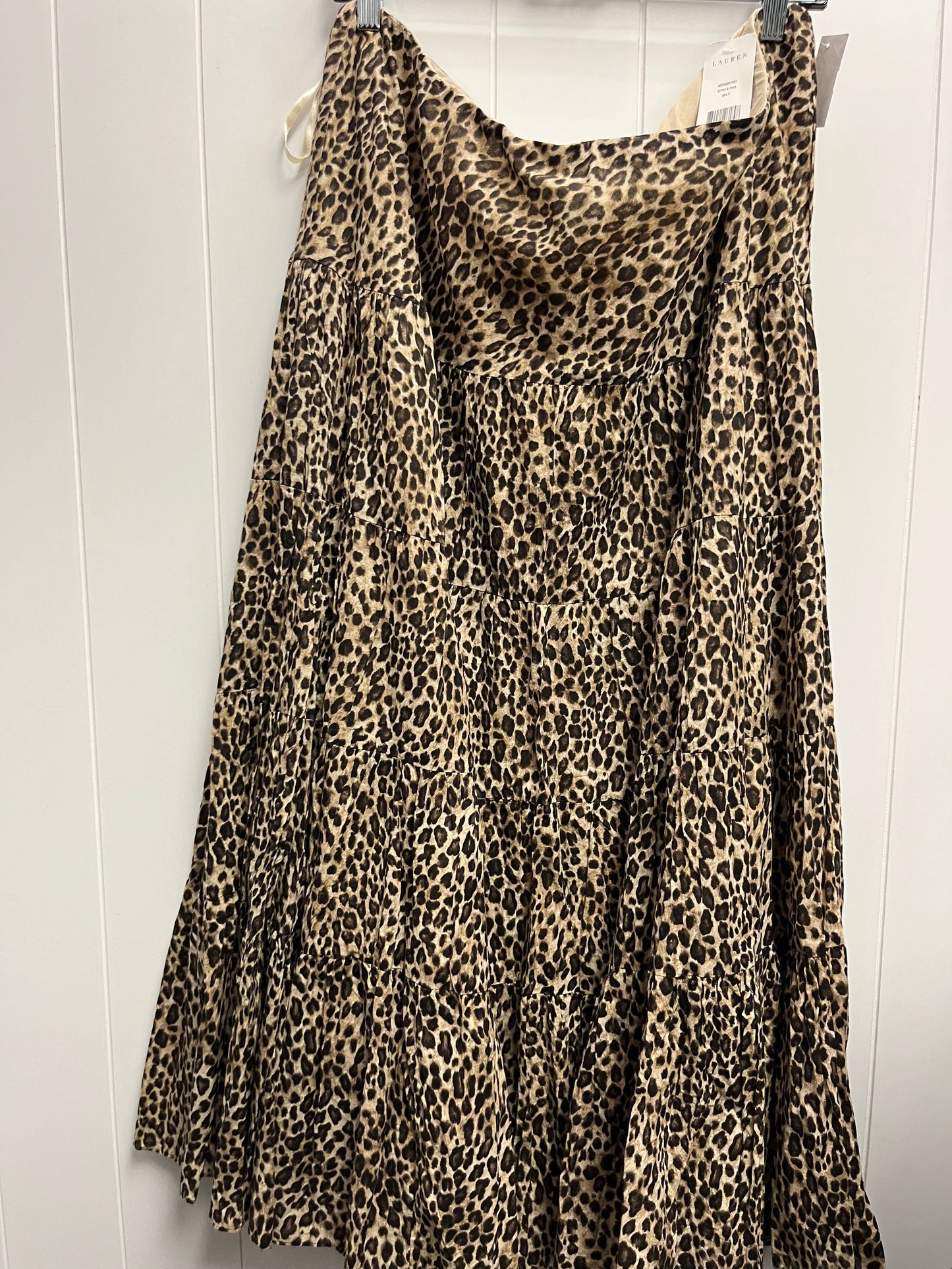 Animal Print Skirt Maxi Ralph Lauren, Size 2x