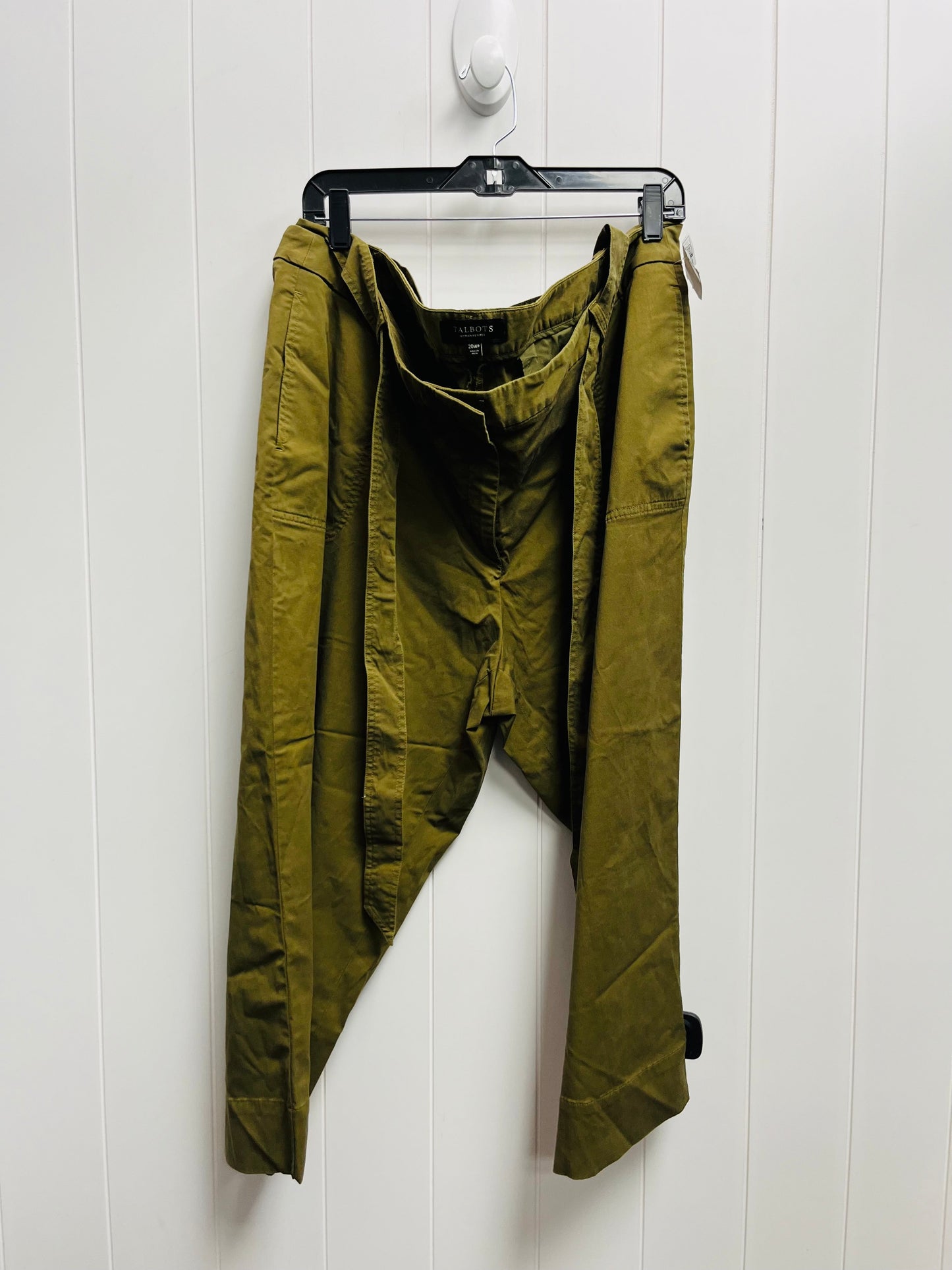 Green Pants Cargo & Utility Talbots, Size 20