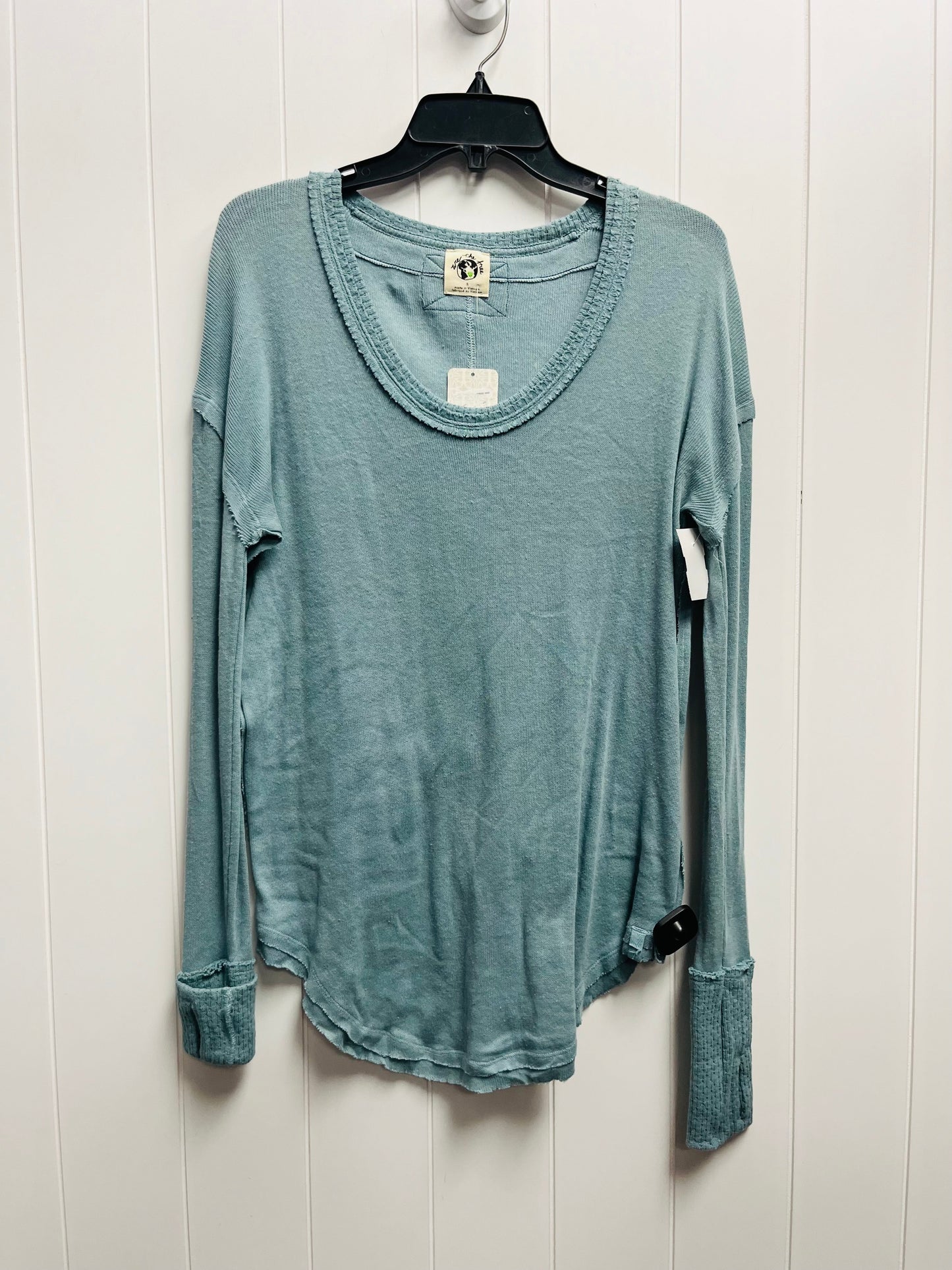 Blue Top Long Sleeve Free People, Size S