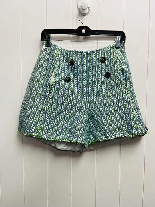 Blue & Green Shorts Pearl, Size 6