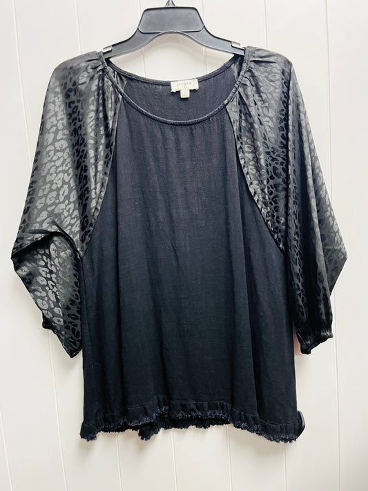 Top 3/4 Sleeve By Umgee In Black, Size: S