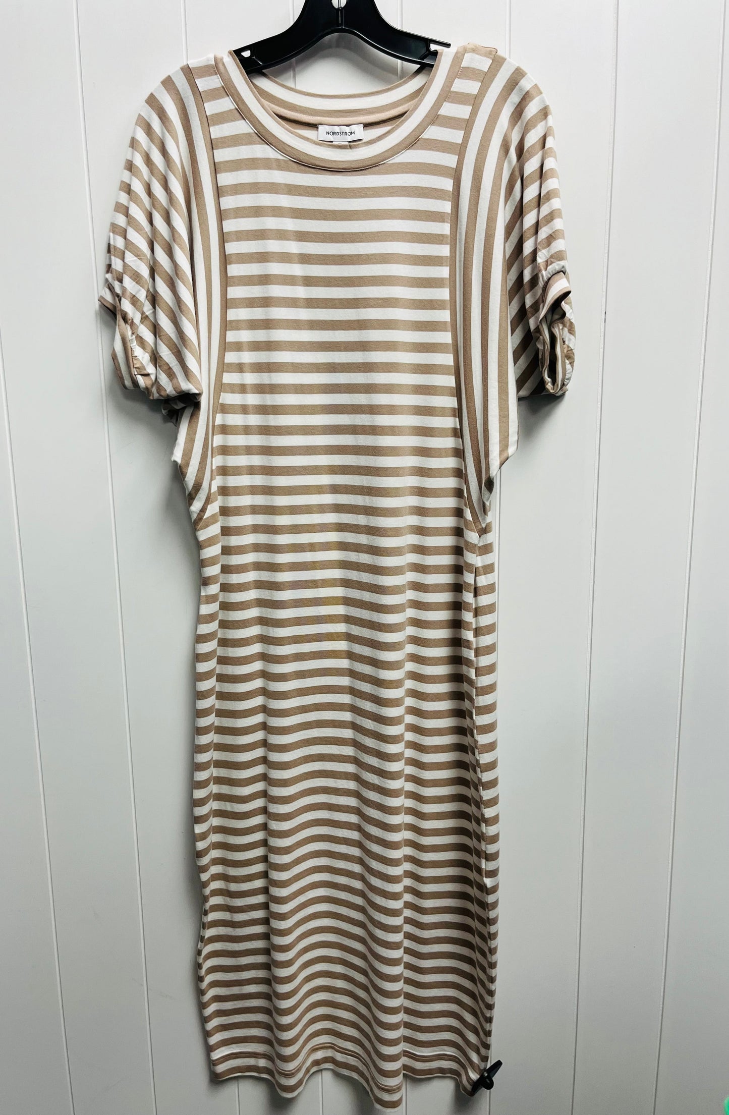 Tan Dress Casual Midi Nordstrom, Size Xs